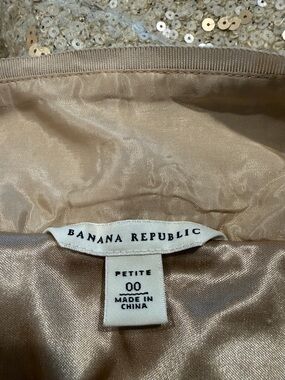 Banana Republic Sequined Jacket in Champagne Gold Tone
